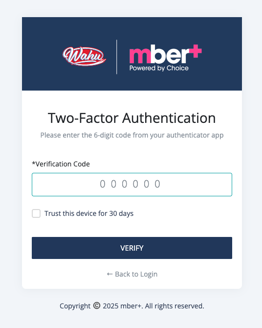 MFA Verification - Trusted Device